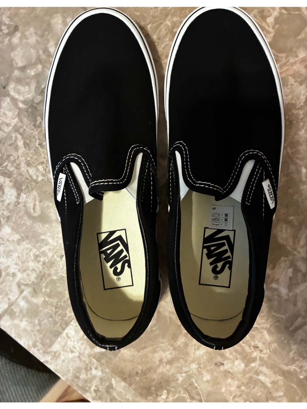 BRAND NEW Vans Black Canvas Slip-On Loafers Size 8 Women’s